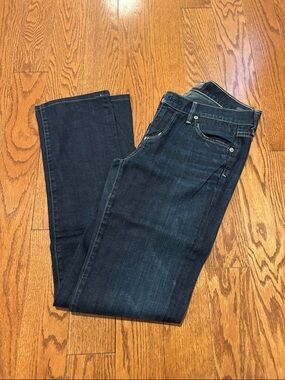 Citizens Of Humanity Dark Blue Straight Leg Jeans